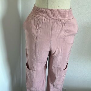Zara pink pull on pants